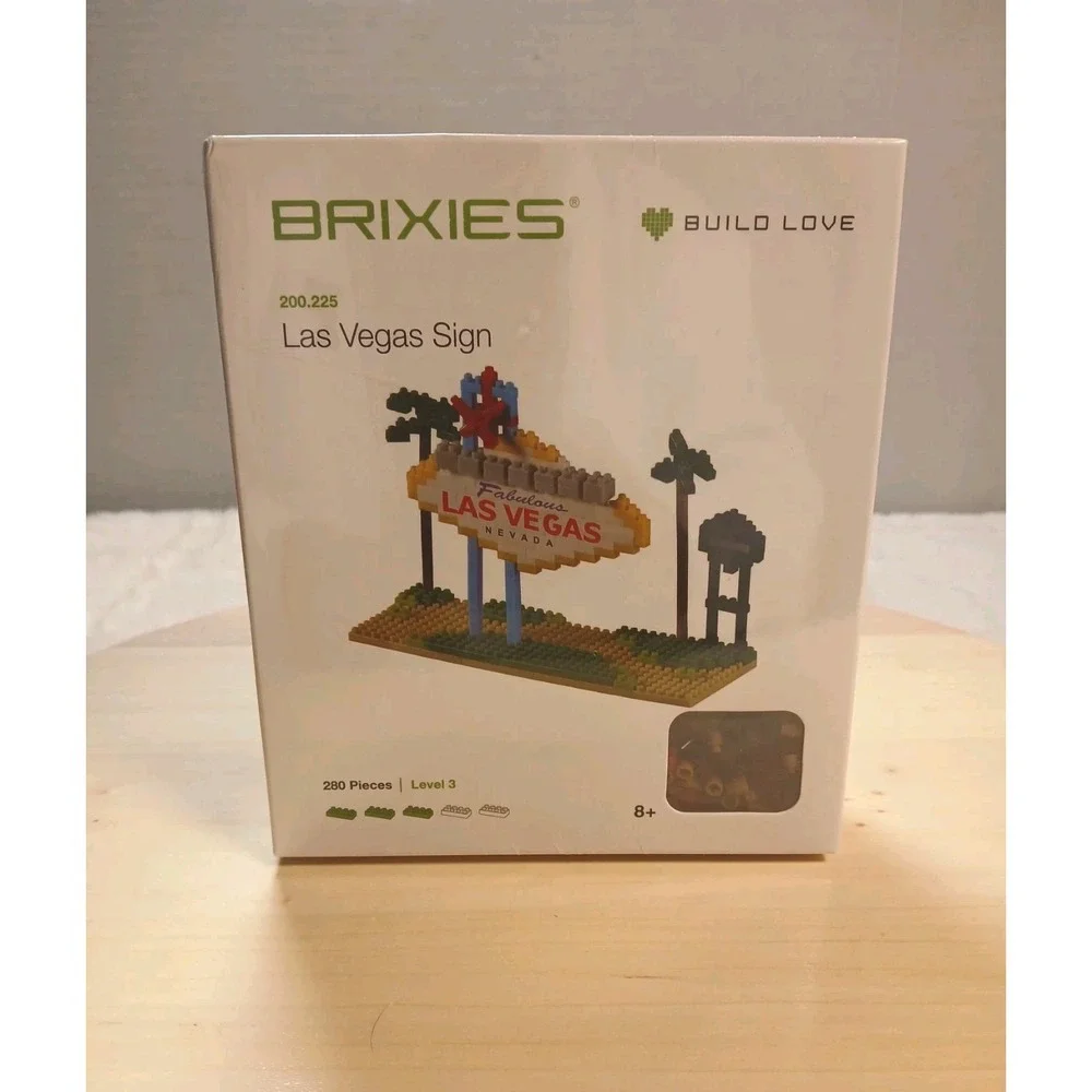 BRIXIES BUILDING BLOCK MICRO‎ SET FABULOUS LAS VEGAS SIGN